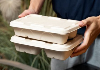 도시락, 배달 일회용 용기 제공